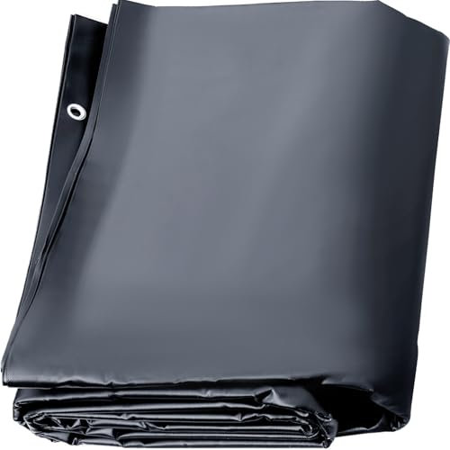 JKELPV Bâche de Protection Couverture de sécurité pour Piscine 13x26 Pieds Couvertures de Piscine rectangulaires en Charbon de Bois Massif pour Couverture de Protection hivernage Piscine