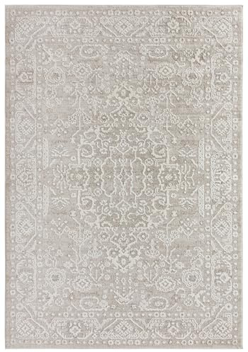 Mazovia Teppich Beige Orientalisch - Wohnzimmer, Schlafzimmer, Esszimmer, Büro - Kurzflor Rechteckig mit Oeko-TEX®, Modern, Ethnisch für Fußbodenheizung - Creme - 160x230 cm