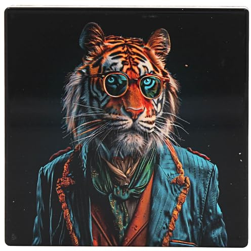 Lesser & Pavey Urban Art Jungle Boogie Coaster For Home & Office | Stylish Coasters For Kitchen & Dining | Durable Drink Coasters For Tabletops | Decorative Home Accessories for Drinks & Tables