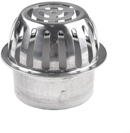 Abflussfilter aus Edelstahl für den Außenbereich, schützt vor Verstopfung durch Blätter und Kleintiere (150 mm)