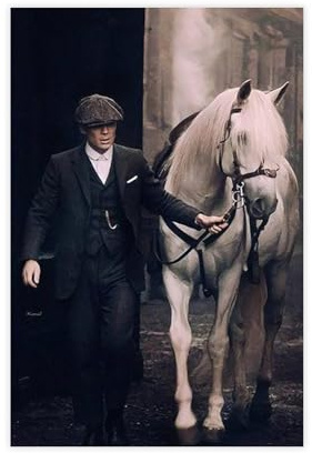 NCUDANK Vintage Peaky Blinders Poster auf Leinwand - Wanddekoration für Wohnzimmer, Schlafzimmer - 30 x 45 cm