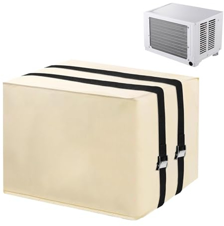 CGACCSD Housse de protection imperméable épaisse pour unité de climatisation de fenêtre pour maison, balcon, jardin, hiver, patio,