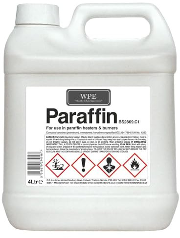 WPE® Paraffin BS2869 C1 Kerosene Heating Fuel – Premium Clean-Burning Paraffin for Home Heaters, Stoves & Burners – Low Odour, High Heat Output, High Efficiency 4 litres (1)