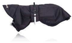 DOG Copenhagen Back-on-Track Regenmantel für Hunde, 74 cm, Schwarz