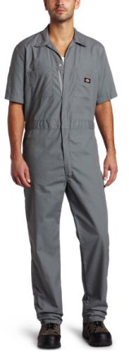 Dickies Men's Short-Sleeve Coverall, Gray V1, 3X-Large Tall