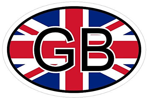 Kiwistar - Autoaufkleber - 10x6,6 cm - außen klebendKiwistar Autoaufkleber - Großbritannien GB Auto, Laptop, Fahrrad, LKW, Motorrad Mehrfarbig Autoaufkleber Aufkleber KFZ Flagge Fahne