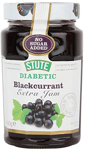 (4 PACK) - Stute - Diabetic Blackcurrant Jam | 430g | 4 PACK BUNDLE