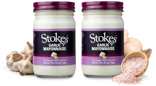 Stokes Sauces & Condiments (Garlic Mayonnaise 2 x 345g) | Features condiment with a distinct flavour profile for cooking, dipping or table serving.