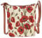 Signare Tapisserie Kleine Tasche Damen, Handtasche Damen Klein, Reisepass Tasche, Mini Handtasche (Mohnblum)