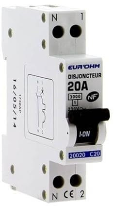 Disjoncteur 1P+N - 20A - EUROHM 20020
