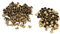 Akozon Remaches Rivet Studs, 3 colores 100 juegos 8 x 8 mm doble tapa Rivet Metal cuero artesanía reparaciones Studs Spike decoración(Bronce)