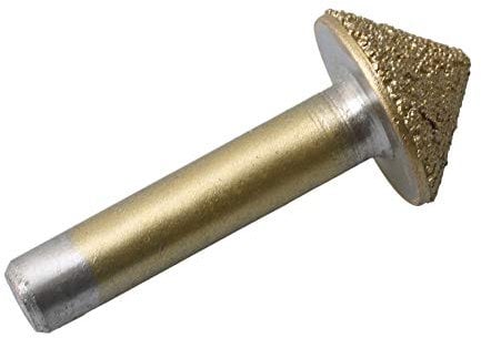 BQLZR 90 Grad Kegelkopf gelötet Diamant CNC Fräser Werkzeug 8 mm Schaftdurchmesser Drehfräser für Stein Granit Schnitzen Gravur