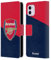 Head Case Designs Officially Licensed Arsenal FC Red & Blue Logo Crest 2 Leather Book Wallet Case Cover Compatible With Apple iPhone 11