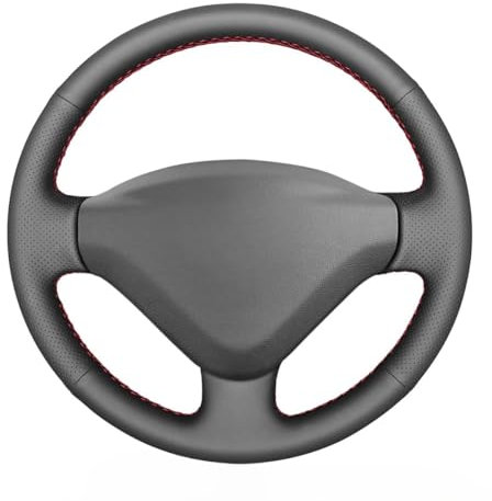 MEWANT Lenkradbezug für Peugeot 206 (206+/206 Plus) / 207/207 CC / 207 SW/Expert (Expert Tepee) / Partner/Partner Tepee Citroen Berlingo/Jumpy/FIAT Scudo