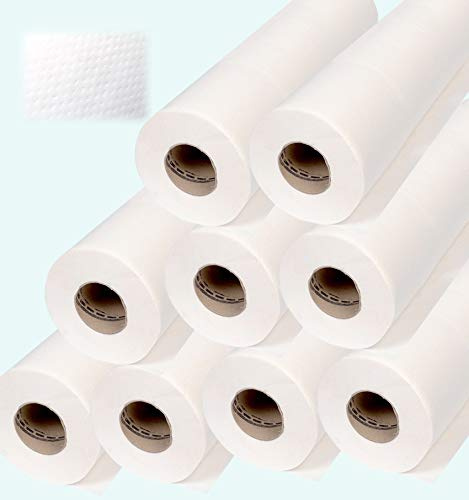 DSTOCK60-9 ROULEAUX DRAP EXAMEN GAUFRÉ - PURE OUATE BLANCHE - 50 X 35 CM - Pure ouate - Fabrication Française