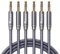 RIKSOIN Aux-Kabel-3,5 mm Audiokabel mit Magnetring-Unterstützung [Hi-Fi,abgeschirmt] 3,5 mm Stecker auf Stecker AUX Kabel Auxiliary Adapter (3.5 aux 3p)