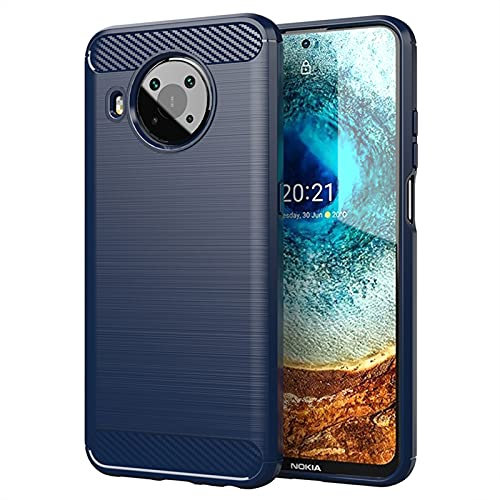 GIOPUEY Cover per Nokia X10/X20, Silicone TPU Slim Phone Case [Dissipazione del Calore] [Anti Impronta Digitale] Antiurto Cover per Nokia X10/X20 Smartphone - Blu