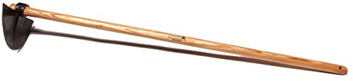 Halbmond Hacke (235 x 115 mm) mit rundem Auge und lackiertem Eschenstiel (130 cm)
