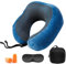 Newaner Comfy Coussin de Voyage | Coussin Avion | Coussin Voiture | Oreiller de Voyage à mémoire de Forme | Coussin de Voyage | Oreiller de Voyage | Coussin Voyage | Adulte, (Bleu)