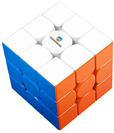 Monster Go Magnetic 3x3 Speed Cube, MG EDU Educational Classic Magic Cube with 48 Magnets, AI Tutorial for Kids Beginners