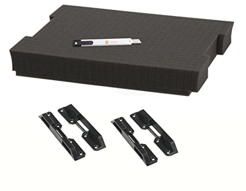 Bosch Sortimo L-BOXX 102 Raster-Schaumstoff-Set | Schaumstoff-Rastereinsatz für L-BOXX 102 (altes Modell) - zur individuellen Anpassung des Innenraums der L-BOXX an die wertvollen Geräte - von Wfix