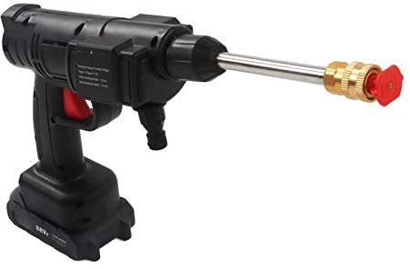 Lavadora de Alta Presión sin Cable para Coches, Lavadora Eléctrica a Presión Hidrolimpiadora Portátil con Boquilla Ajustable 6 en 1 Lavadora a Presión de Mano para Lavado de Coches(#2)