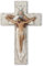 BC Katholisches Kruzifix, Heilige Dreifaltigkeit, Jesus Christus, inspirierende Heimdekoration, fromme Geschenke, 24,1 cm hoch, religiöse Wandskulptur, handbemalt von Buildclassic