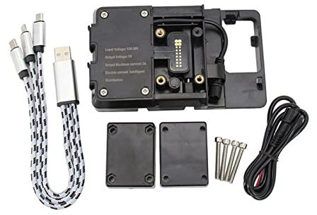 OKATOR Navigation GPS Plate Bracket For BMW R1250RS USB Charger Holder Stand R 1250 RS GPS Motorcycle Mount Phone Navigation Bracket Motorcycle Bracket (Size : A)