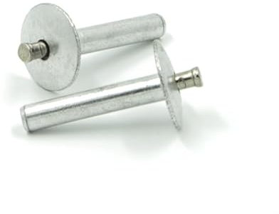 Rivetti HAMMER (A MARTELLO) Alluminio/Acciaio Inox Testa Larga 16mm 4.8x12 Spessore serrabile 8.0-10.0mm - Confezione da 250 pezzi
