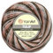 Frida's Wollhaus YarnArt 50 g Tulip Häkelgarn Filetgarn Mikrofaser glänzend seidig 49 Farben (460 | Weiß-rosa-braun)