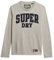 Superdry Men's Vintage Athletic Ls Top t9-Jersey (m), Light Grey Marl, L