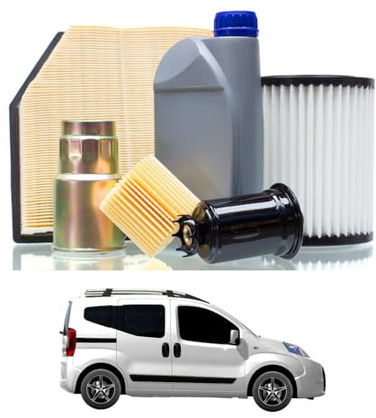 Tagliando per FIAT Qubo 1.3 D Multijet 70 kw - 4 Lt di olio + 4 Filtri anno 2010<>2023