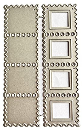 Quadratische Rahmen-Stanzformen, Prägeschablonen, Vorlage, Fotorahmen, Metall-Stanzformen für DIY, Scrapbooking, Kartenherstellung, Metall-Stanzformen, quadratische Fotorahmen, Stanzformen, DIY,