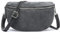 Frentree® Midi Echtleder-Umhängetasche Aus Italien, Crossbodytasche Mit Abnehmbarem Schultergurt Und Silbernem Reißverschluss