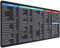 Xcosmic Excel Tapis de souris de jeu XXL XL 900 x 400 mm, grand tapis de souris, design personnalisé, pour ordinateur portable, MacBook, PC, bureau, maison (raccourcis allemand)