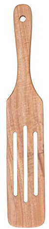 Spatule en bois de teck, bon ensemble d'ustensiles de cuisine pour la cuisine (Grande spatule 35 * 6cm)