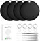 WALLFID Air Tag, Localisateur d'Objets, Porte-clés Compatible avec Apple Find My (iOS Uniquement), Suivez Vos Clés, Portefeuille, Bagages, Sac à Dos (4 Tag)