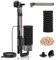 hygger USB Single Aquarium Sponge Filter, Quiet Electric Power Fish Tank Filter, Submersible Internal Aquarium Filter with Filtered Ceramic Balls for up to 75L Breeding Fry Betta Shrimp Tank (S)