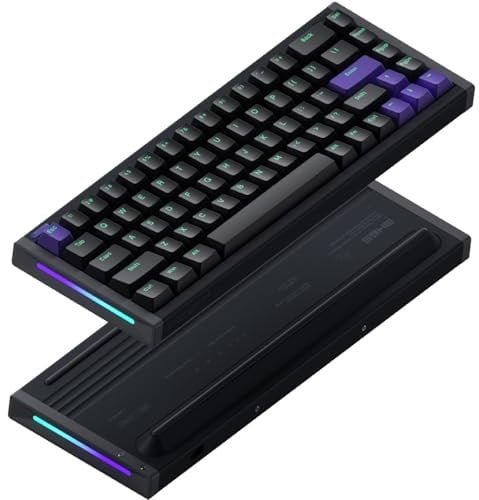 NuPhyX BH65 Magnetische Gaming-Tastatur aus Aluminium,68 Tasten, RGB Rapid Trigger, kabelgebundene, individuelle Hall Effekt-Tastatur,Einstellbarer Auslösepunkt- Magnetic Jade Gaming