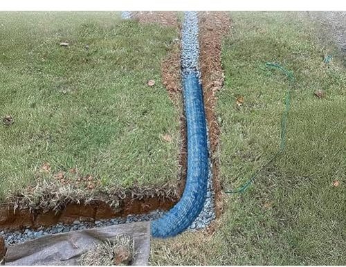 Große Größe Garten Rasen Drainagerohr, Gewellte Drainagerohre - 33ft 66ft 98ft 131ft, Nicht Gewebtes Gewebe Mit Stahldraht, Flexibler Durchlässiger Schlauch(8cm,30m/98.5ft)