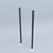 Lato fisso per box doccia 80 cm H200 cm cristallo 6mm profilo NERO OPACO SAM