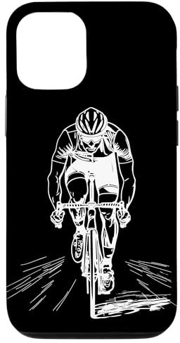 Radfahrer Skizze Rennradfahrer Hülle für iPhone 12/12 Pro