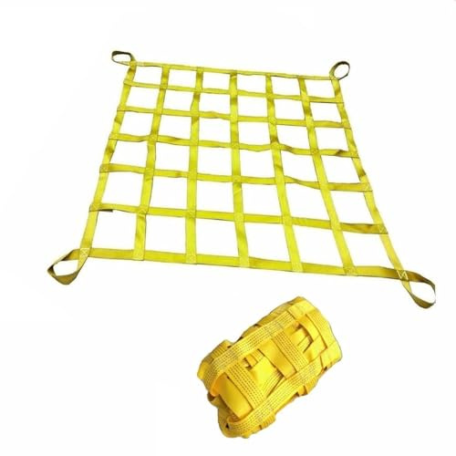 Cargo net, Safety Lifting Nylon Hanging Netting, Construction Dock Hoist Objects Lifting Net, Extended Climbing Rope Net(3 X 3M/Mesh 20cm/Load 3.5t)