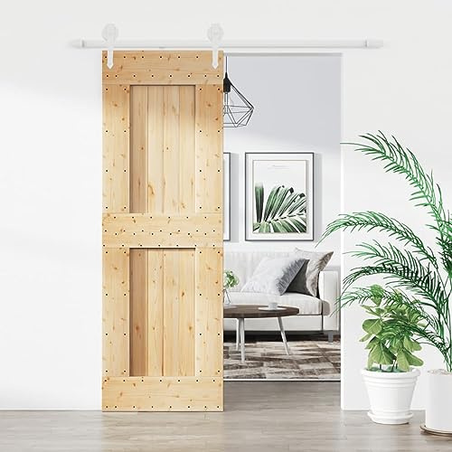 Porte coulissante pliante avec ferrure, 70 x 210 cm, en pin massif, porte pliante pour salon, chambre d'enfant, bureau
