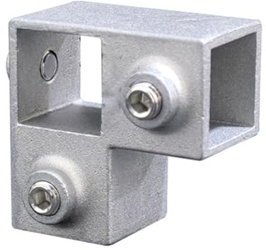 ZwaitL Tubo Quadrato 30X30mm Raccordi per Tubi in Lega Alluminio Connettore per Rack stoccaggio con Giunto Fisso Accessori per connettori Facili da installare