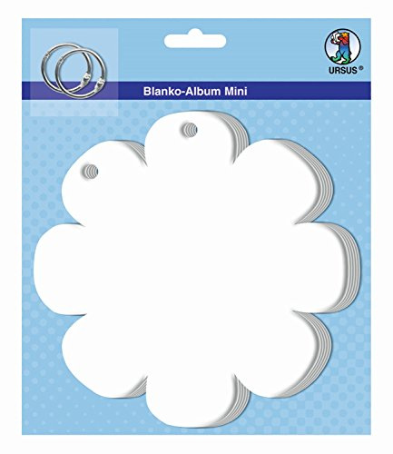 Ursus 15020004 - Blanko Album Mini Blume, ca. 16 x 16 cm