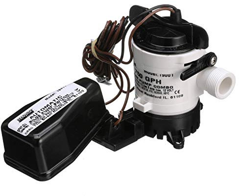 Seachoice Pompa di sentina automatica con interruttore galleggiante, 750 GPH, 3/4, dimensioni tubo flessibile