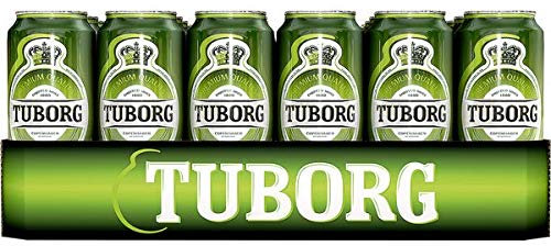 24 Dosen Tuborg Bier a 0,5L Liter Bier inc. 6.00€ EINWEG Pfand