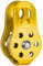 ALPIDEX Seilrolle Umlenkrolle 22 kN - Fix Pulley Flaschenzug - geeignet für Textilseile bis 13 mm Durchmesser - EN12278, Farbe:Gold