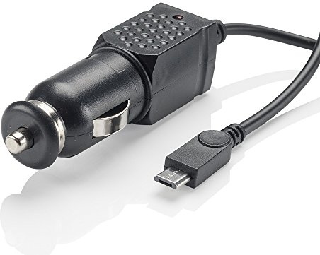 Slabo KFZ Ladekabel Micro USB - 1A - für Alcatel One Touch Pop 2 | Pop 3 | Pop 4+ Auto Ladegerät Pkw Kabel LKW - SCHWARZ | Black